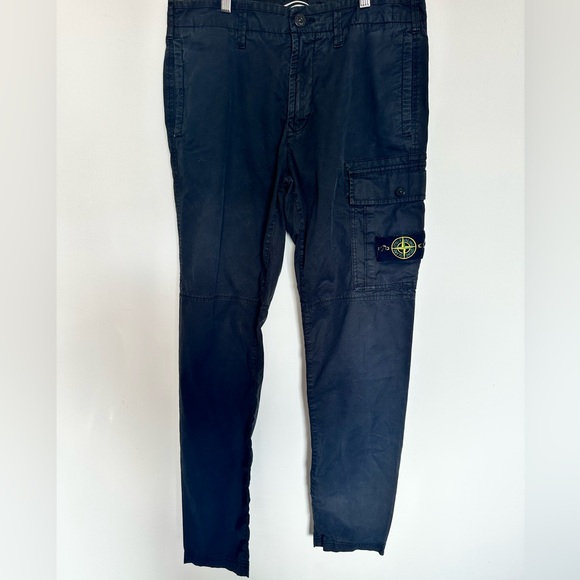 Stone Island Navy Cargo Trousers